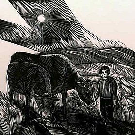 8_Walter_Wilde_1987_Der_Junge_und_die_zwei_Kuehe