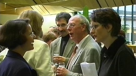 Jahresausstellung 1997, li. Elke Czernohorsky, Mi. Hartmut Gurski, re. Karl-Heinz Schmitz
